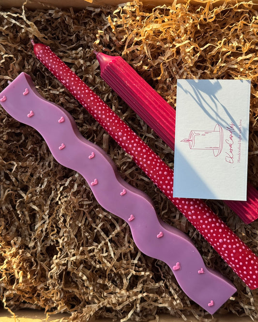 Valentino žvakių rinkiniai